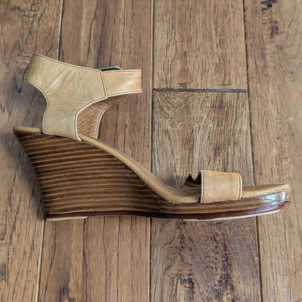 Bali ELF Dreamer Platform Tan Wedge Sandals